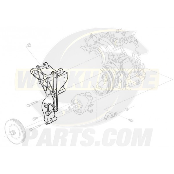 12554030  -  Bracket Asm - Alternator & Power Steering Pump